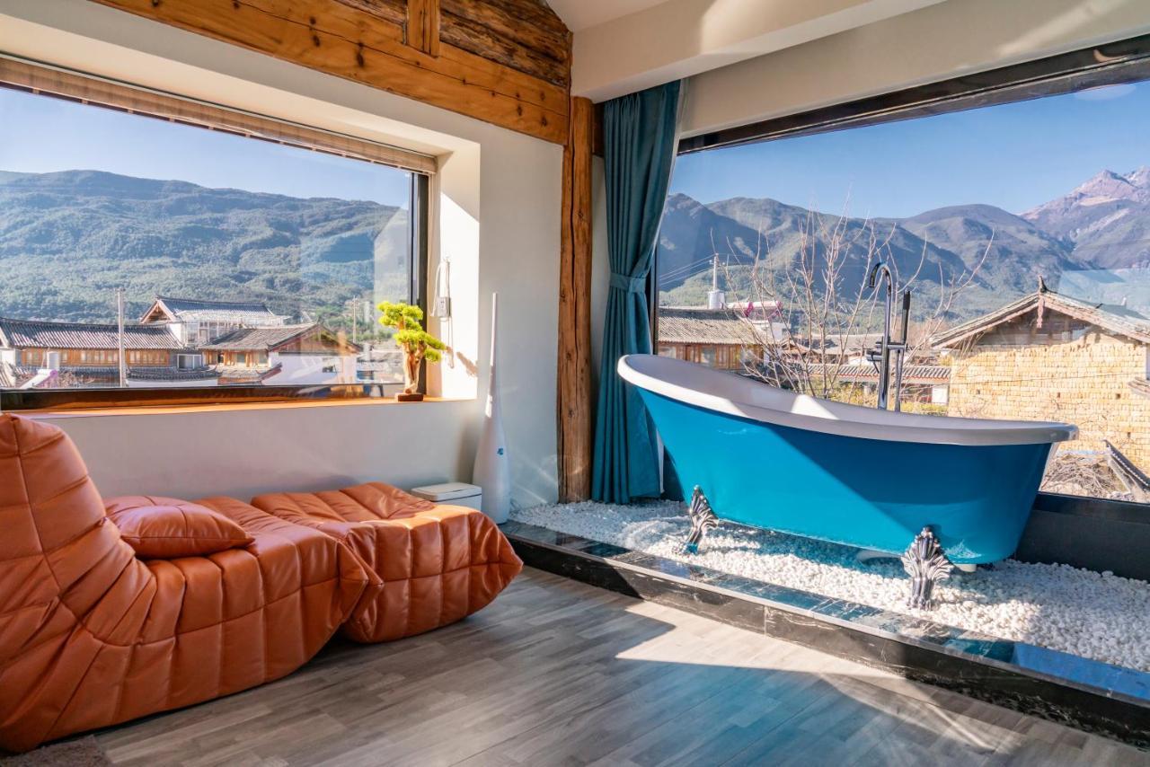 玉龙白沙普宿客栈 Lijiang  Exterior foto